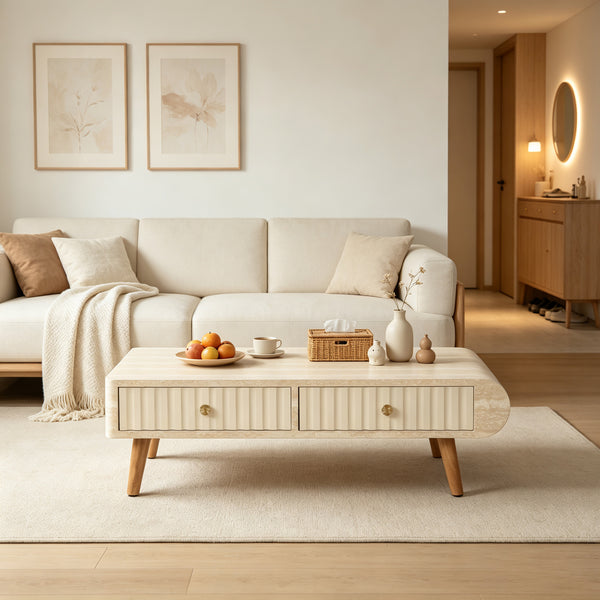 MARLOWE Fluted Coffee Table
