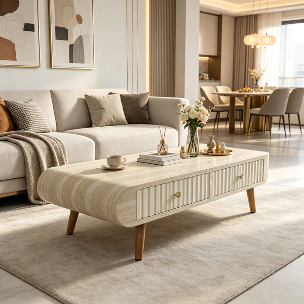 MARLOWE Fluted Coffee Table