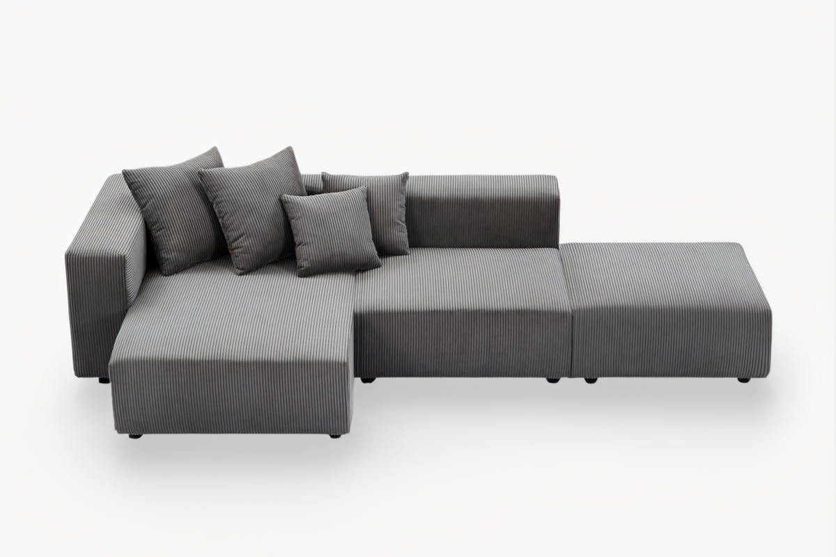 LUNOR 118&quot; 3 Seaters Sectional