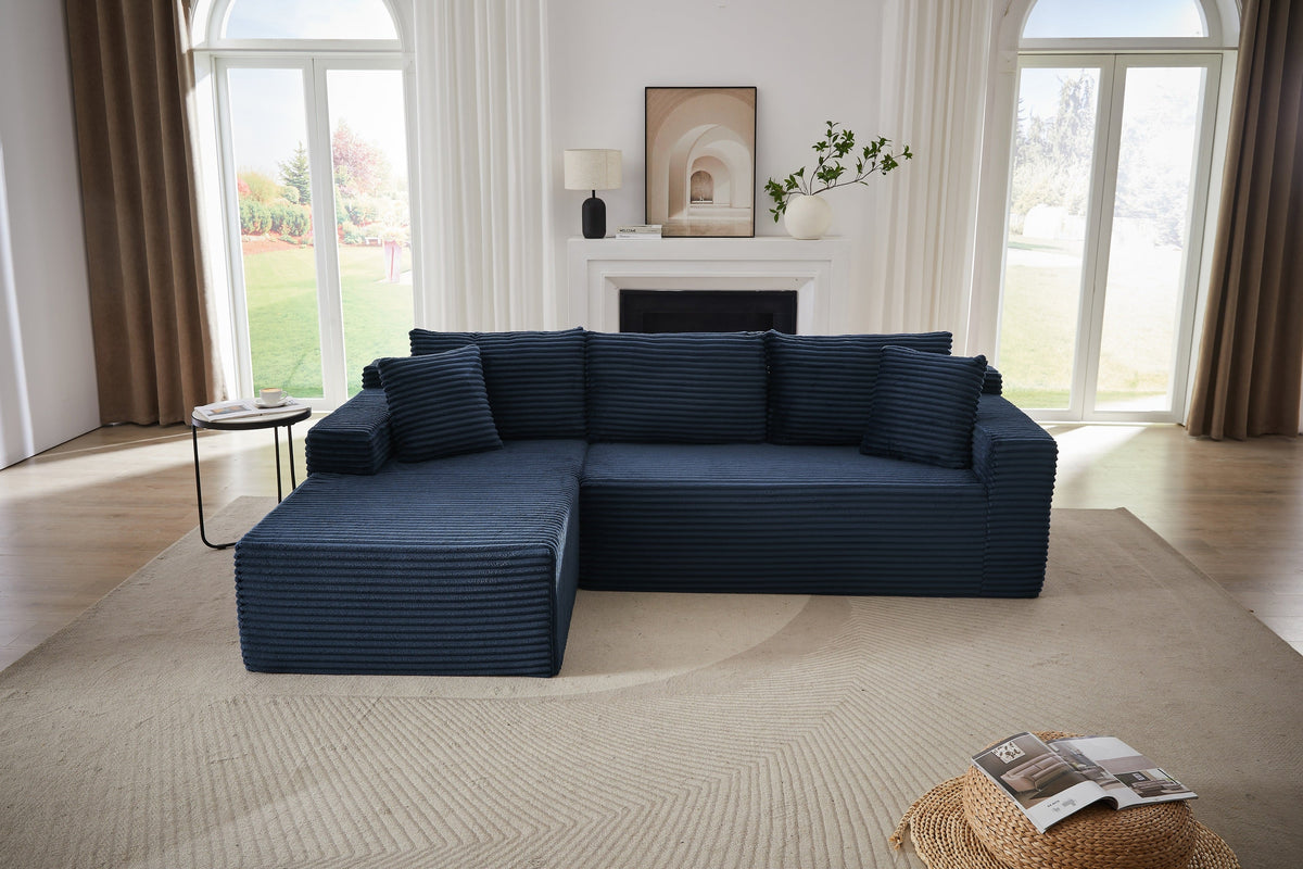 NOUVA 103" Corduroy Left Chaise Sofa