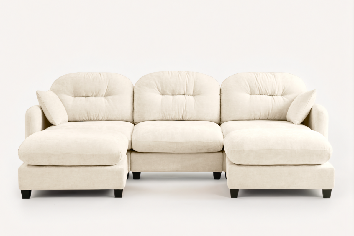 NUVIA 107&quot; 3 Seater with 2 Ottomans