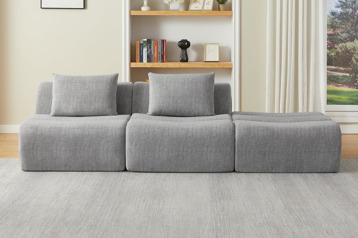 NOVIRA 107" 2-Seater Sofa with 1 Ottoman
