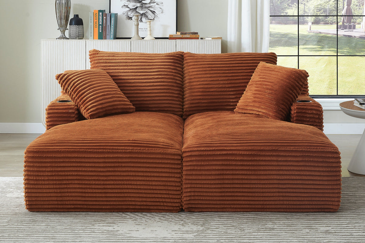 SERON 70" Double Chaise Lounge Sleeper Sofa