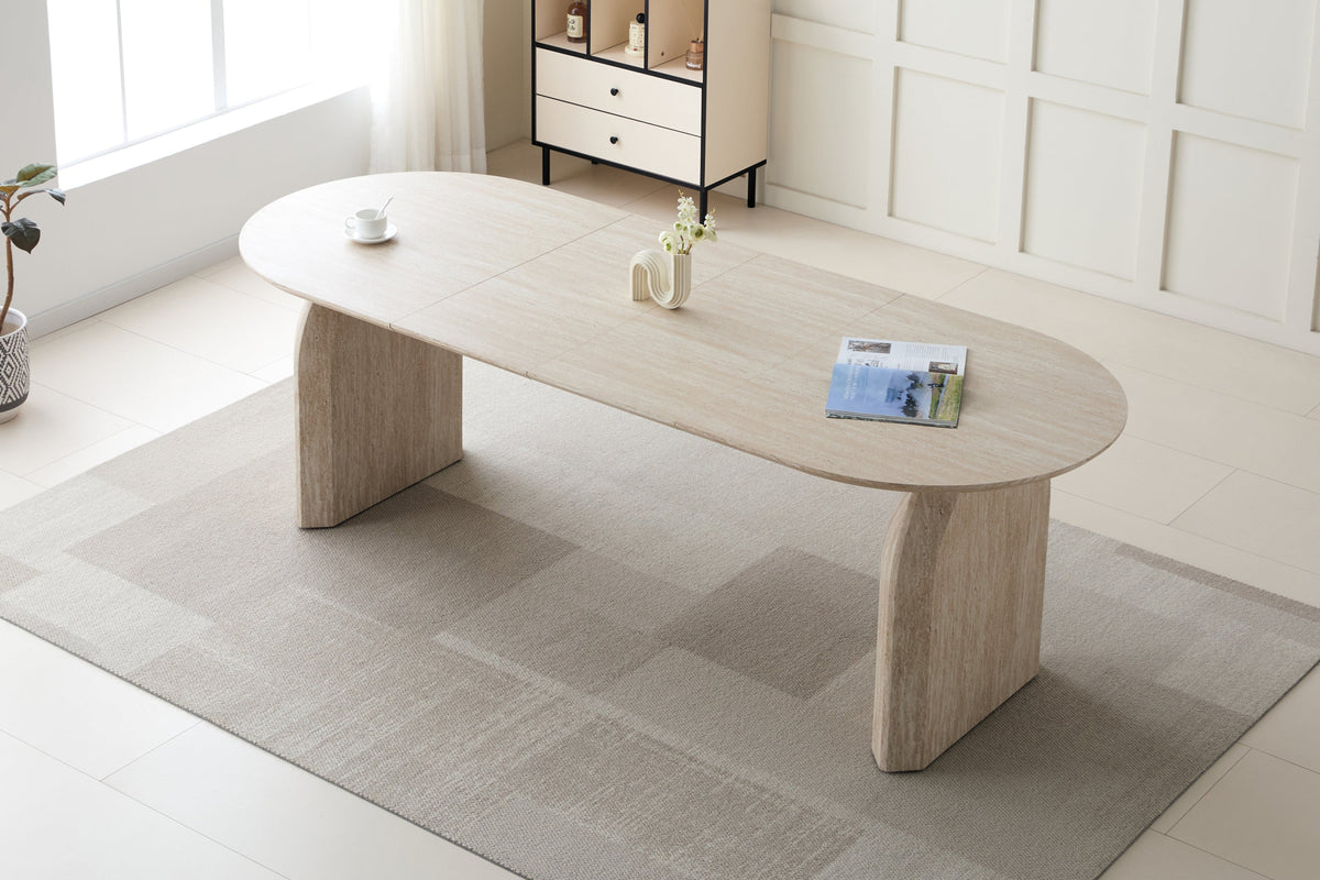 LERVIXO 59"-90" Extendable Dining Table