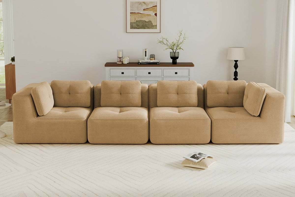 CORDELIA 151" 4-Seater High Armrest Sofa