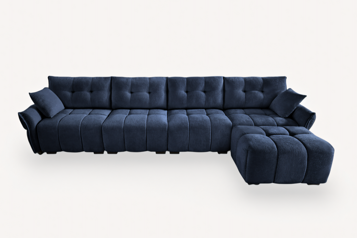 CHARLOTTE 141&quot; 4 Seater Sofa 1 Ottoman