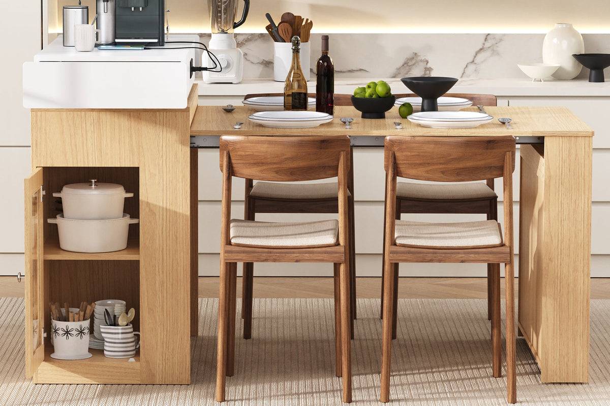 HARPER 18”-57” Extendable Round Dining Table