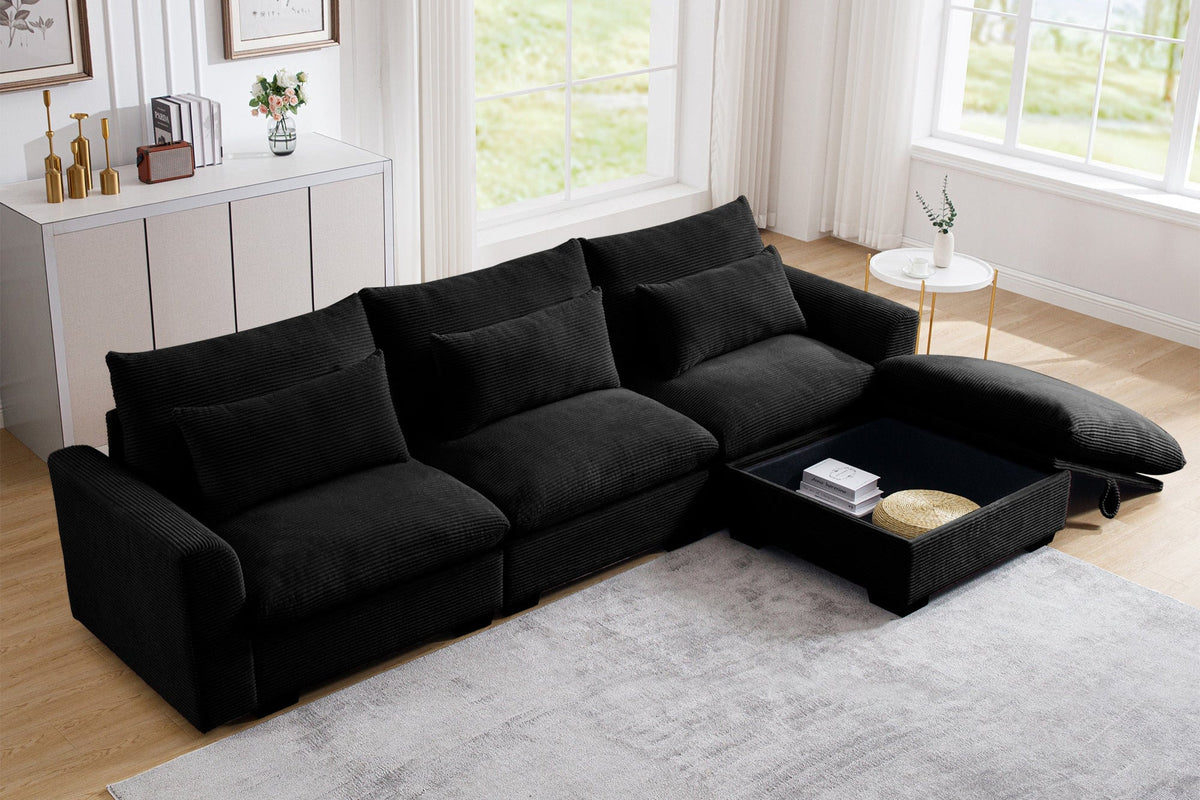 HARMONY 122&quot; 3 Seater Sofa with 1 ottomans
