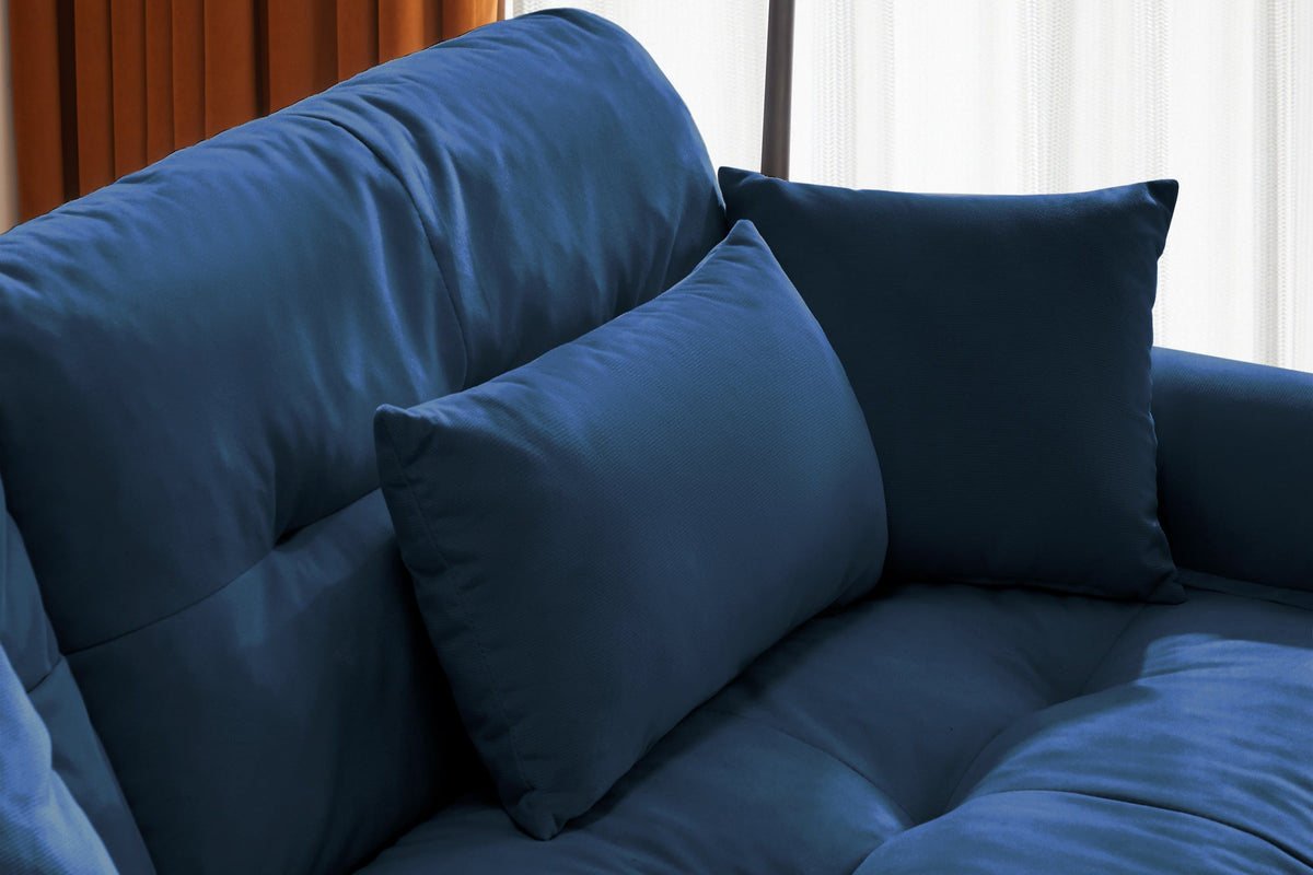 CLOUDIES 94&quot; Loveseat with 2 Ottomans