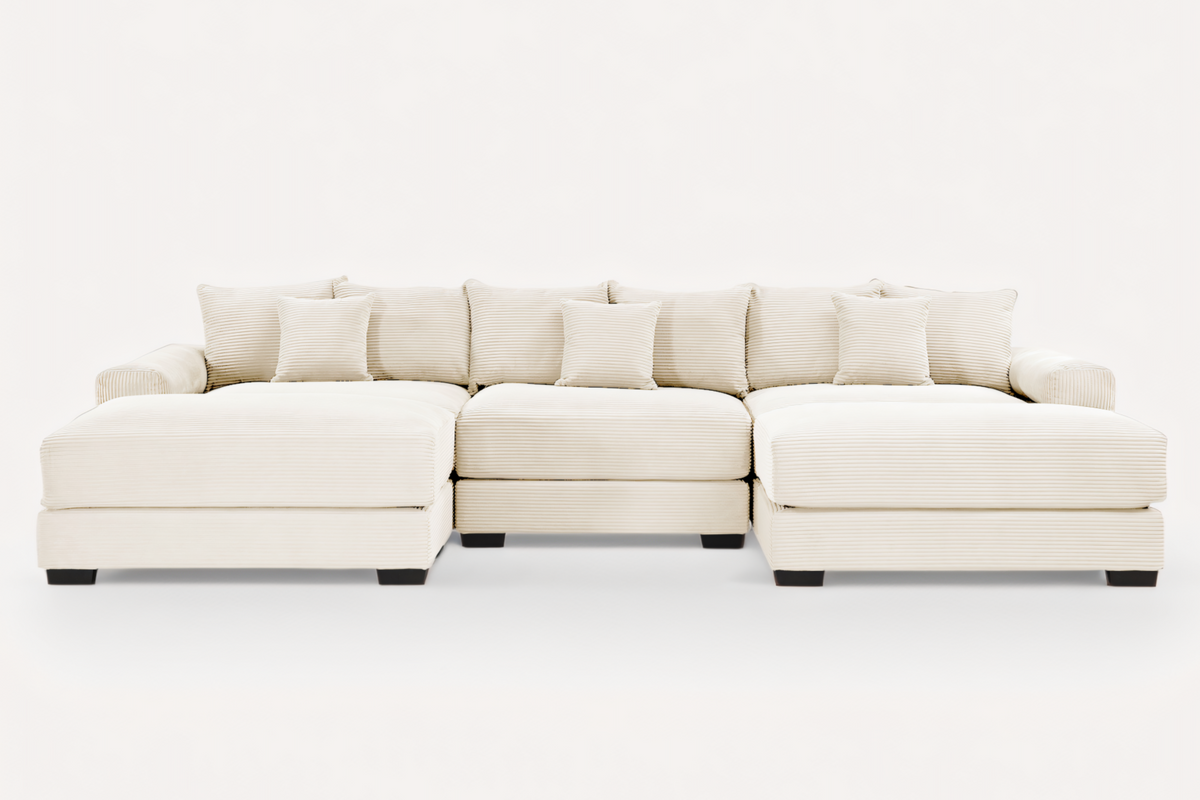 DESEO 130&quot; 3-Seater With 2 Ottoman