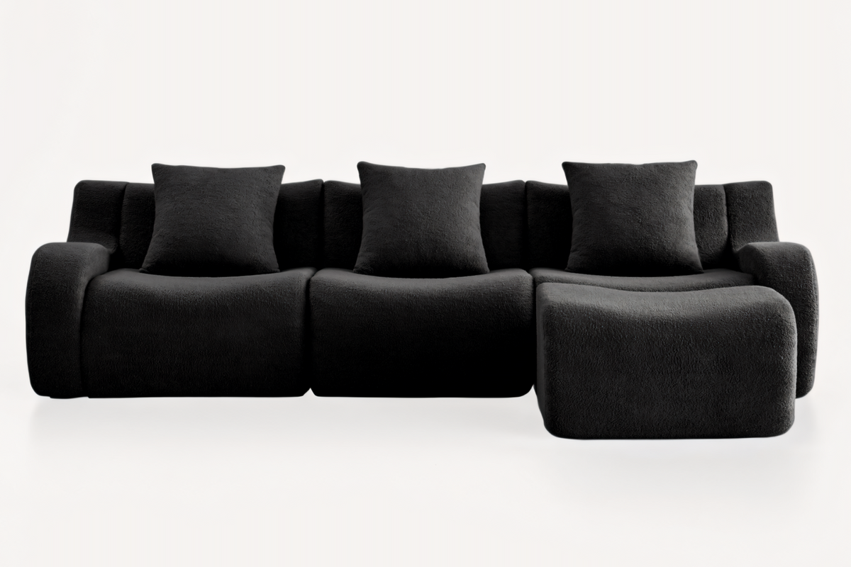 ROMA 115.3" 3-Seater Sofa with 1 Ottoman