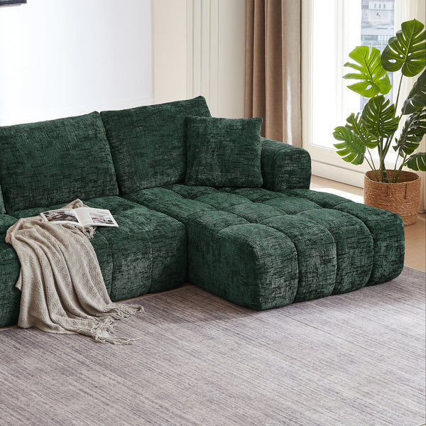 Elara Luxury Plush Chenille Sectional Sofa