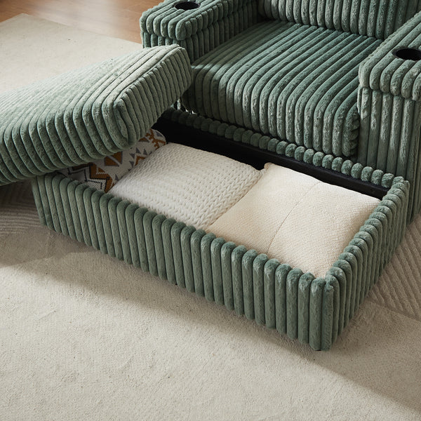 ZYLO Comfort Corduroy Sofa